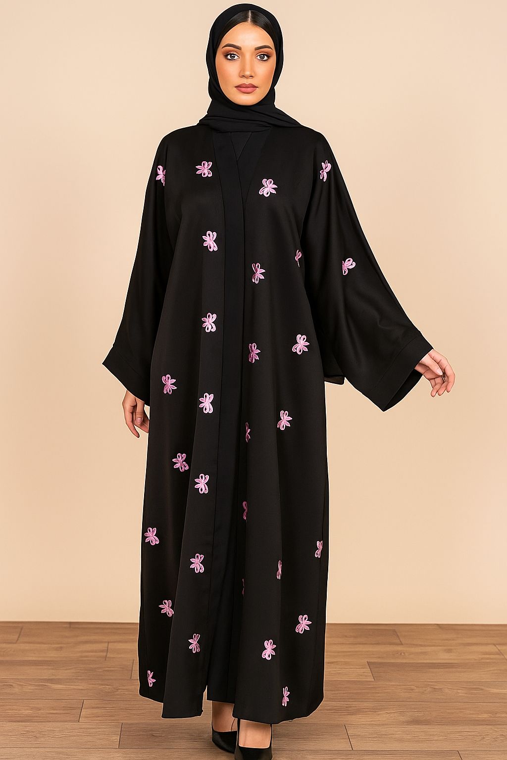 Floral Embroidered Abaya