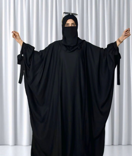 4 Pieces Tie Abaya