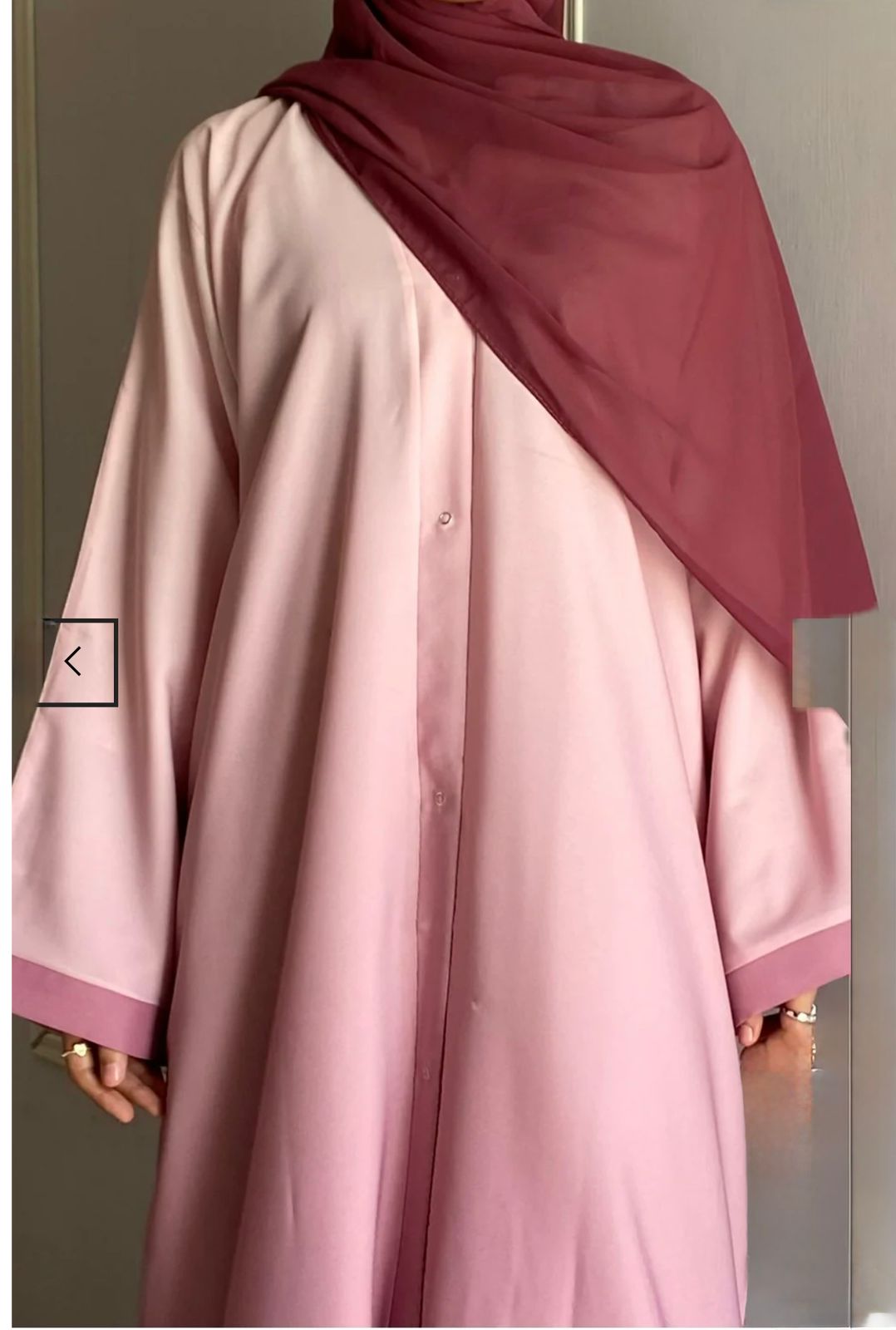 Pink Ombre Abaya
