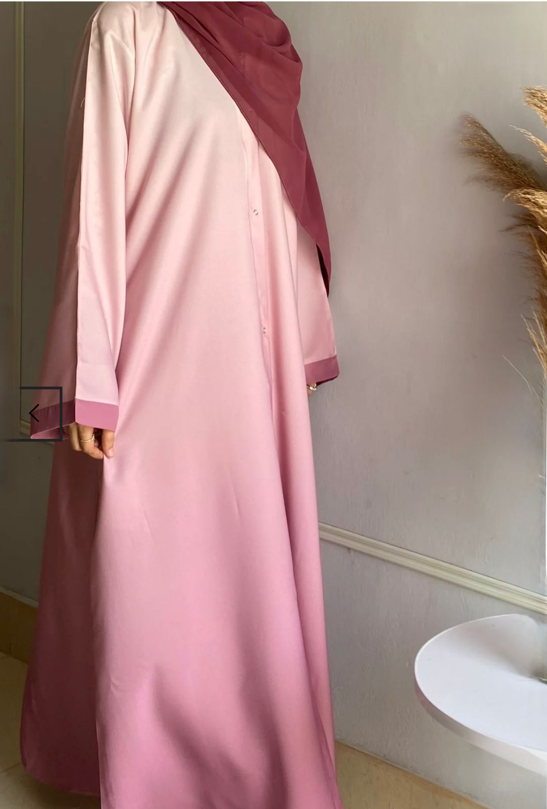 Pink Ombre Abaya