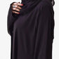 Front open Black Abaya