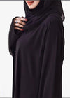 Front open Black Abaya