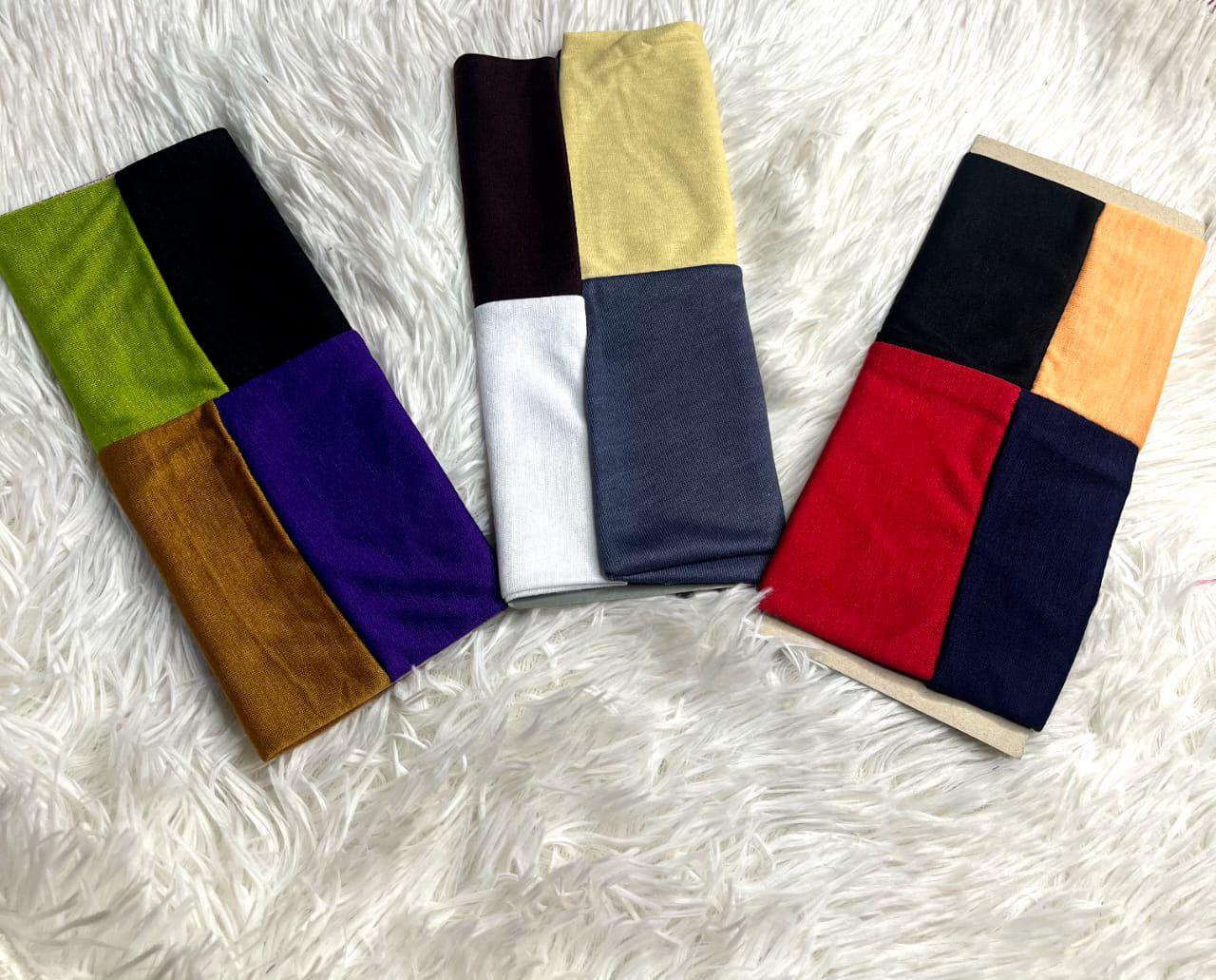 Color‑Block Jersey Inner Hijab