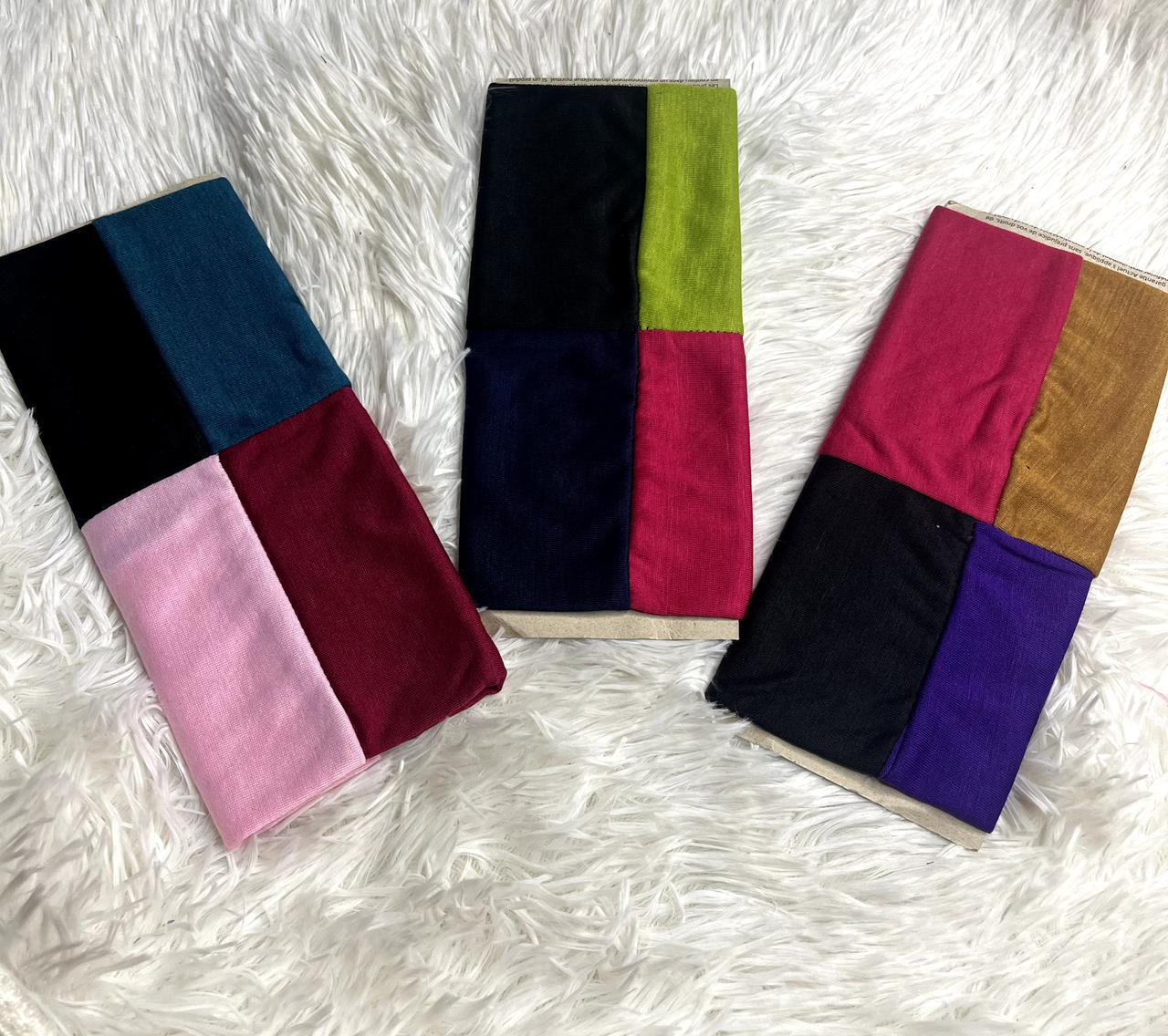 Color‑Block Jersey Inner Hijab
