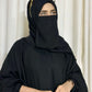4 Pieces Tie Abaya