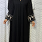 Embroidered Cuff Abaya