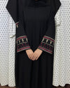 Embroidered Cuff Abaya