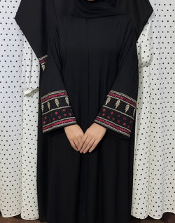 Embroidered Cuff Abaya