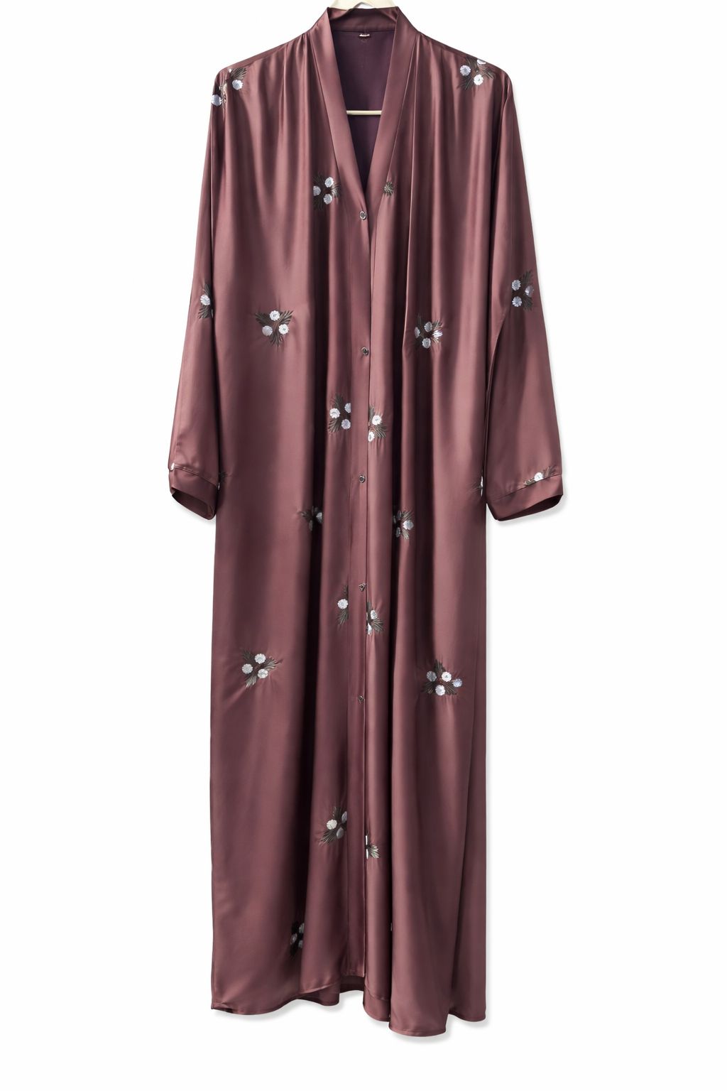 Floral Tiktok Fabric Abaya