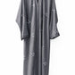 Floral Tiktok Fabric Abaya