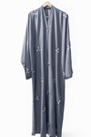 Floral Tiktok Fabric Abaya