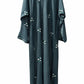 Floral Tiktok Fabric Abaya