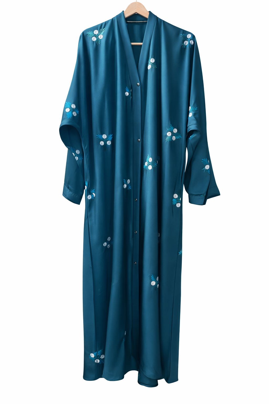 Floral Tiktok Fabric Abaya