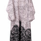 Front Open Floral Pattern Abaya