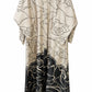 Front Open Floral Pattern Abaya