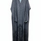 Front Open Floral Pattern Abaya