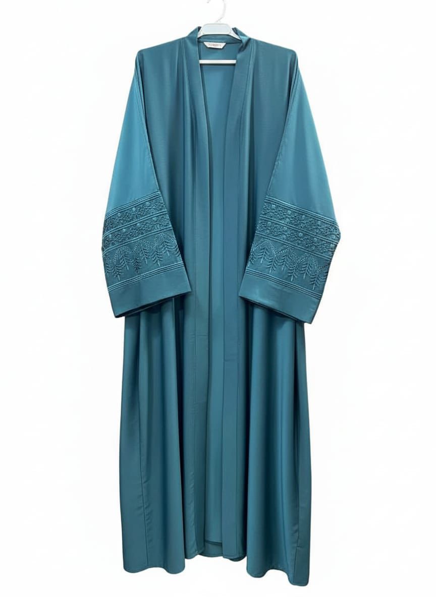 Front open Sleeves Embroidery