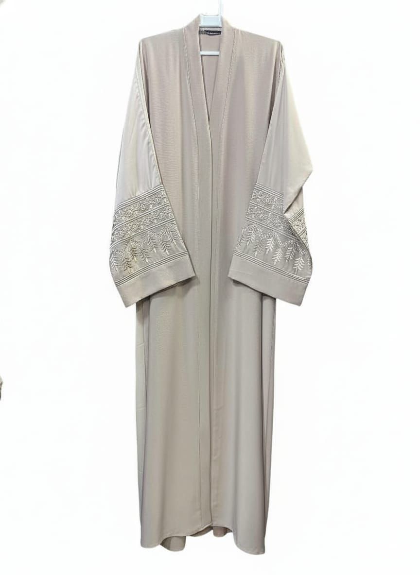 Front open Sleeves Embroidery