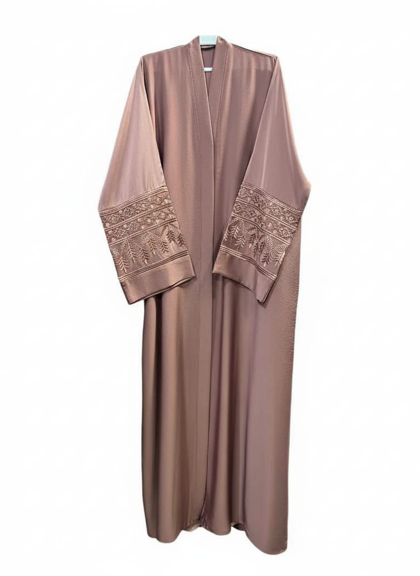 Front open Sleeves Embroidery