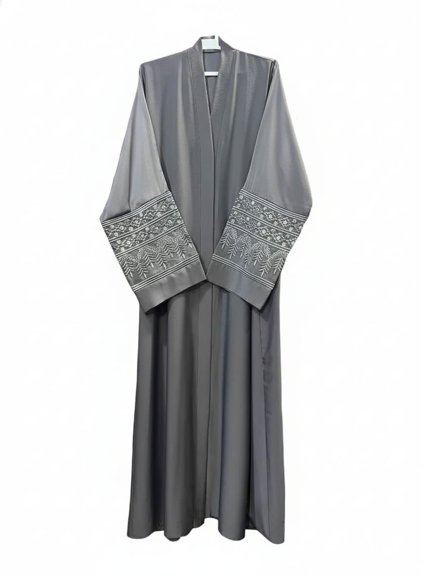 Front open Sleeves Embroidery