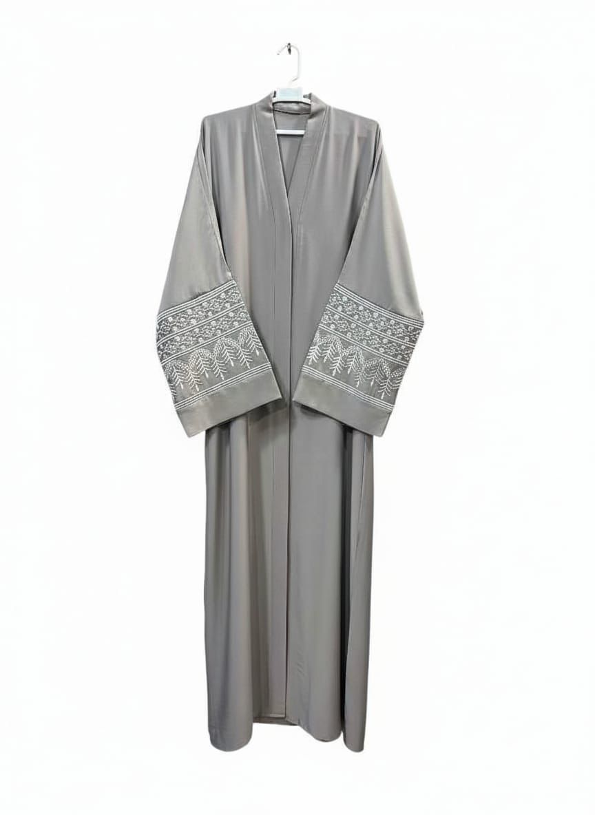 Front open Sleeves Embroidery