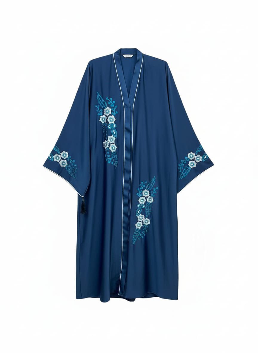 The Front‑open Embroidered abaya (TikTok fabric)