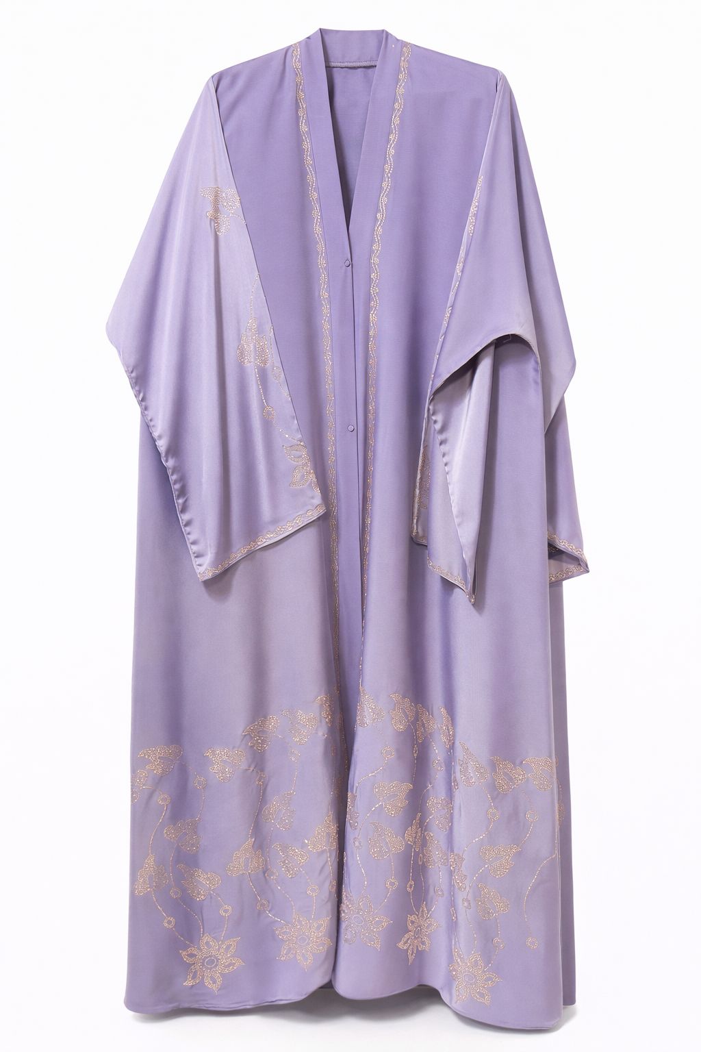 DMC Stone Work, Front Open Abaya, Tiktok fabric