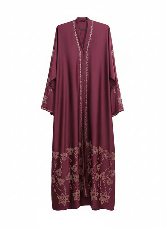 DMC Stone Work, Front Open Abaya, Tiktok fabric