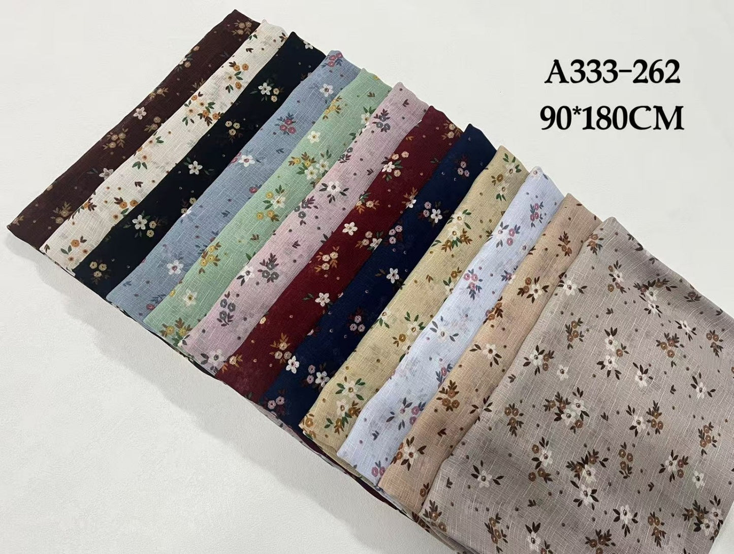 Printed Lawn Hijab (Pack of 12)