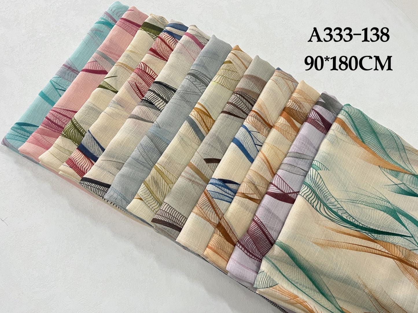 Printed Lawn Hijab (Pack of 12)