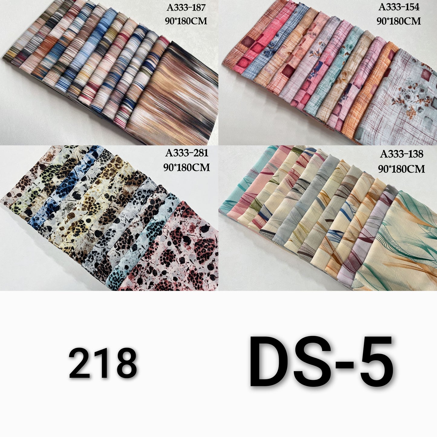 Printed Lawn Hijab (Pack of 12)