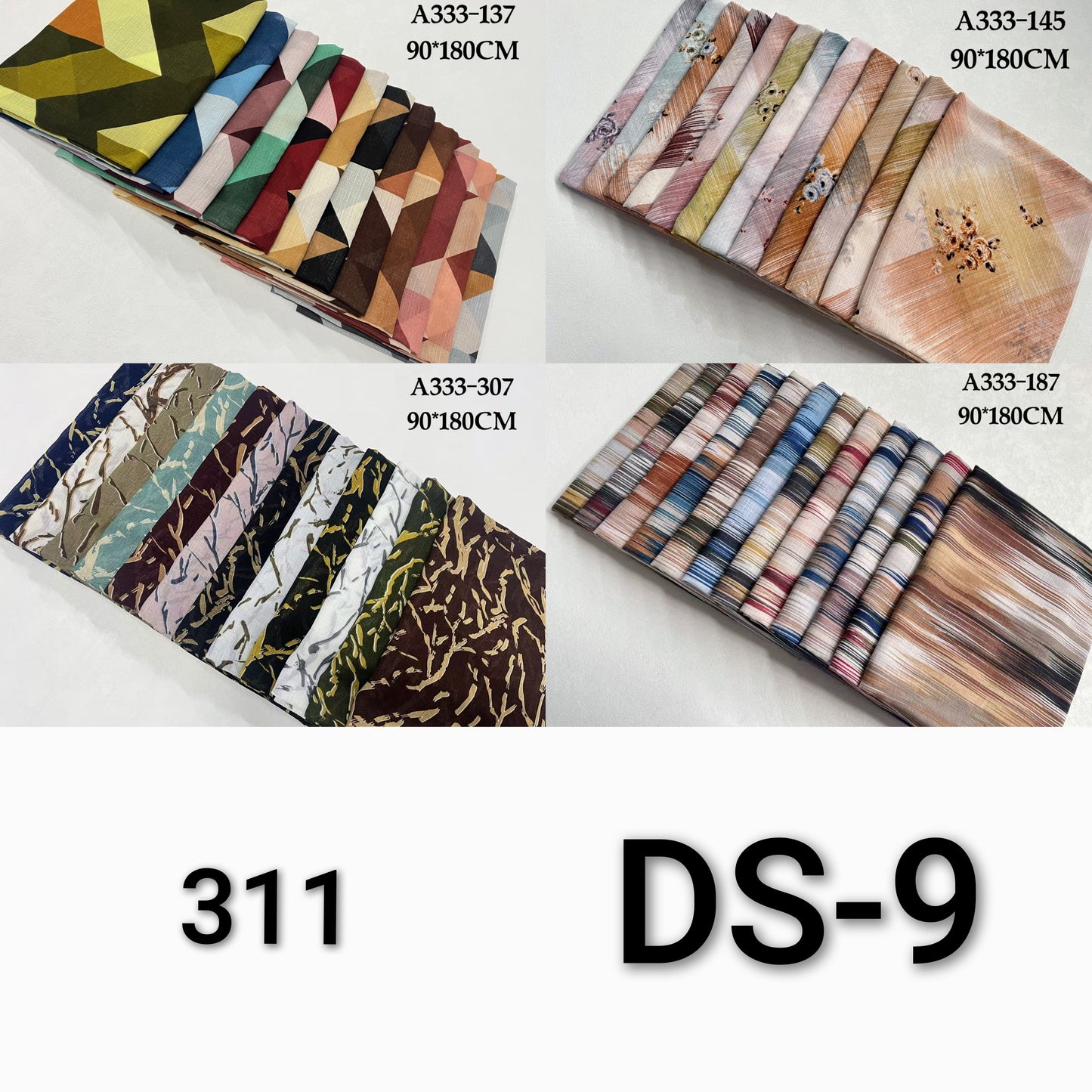 Printed Lawn Hijab (Pack of 12)