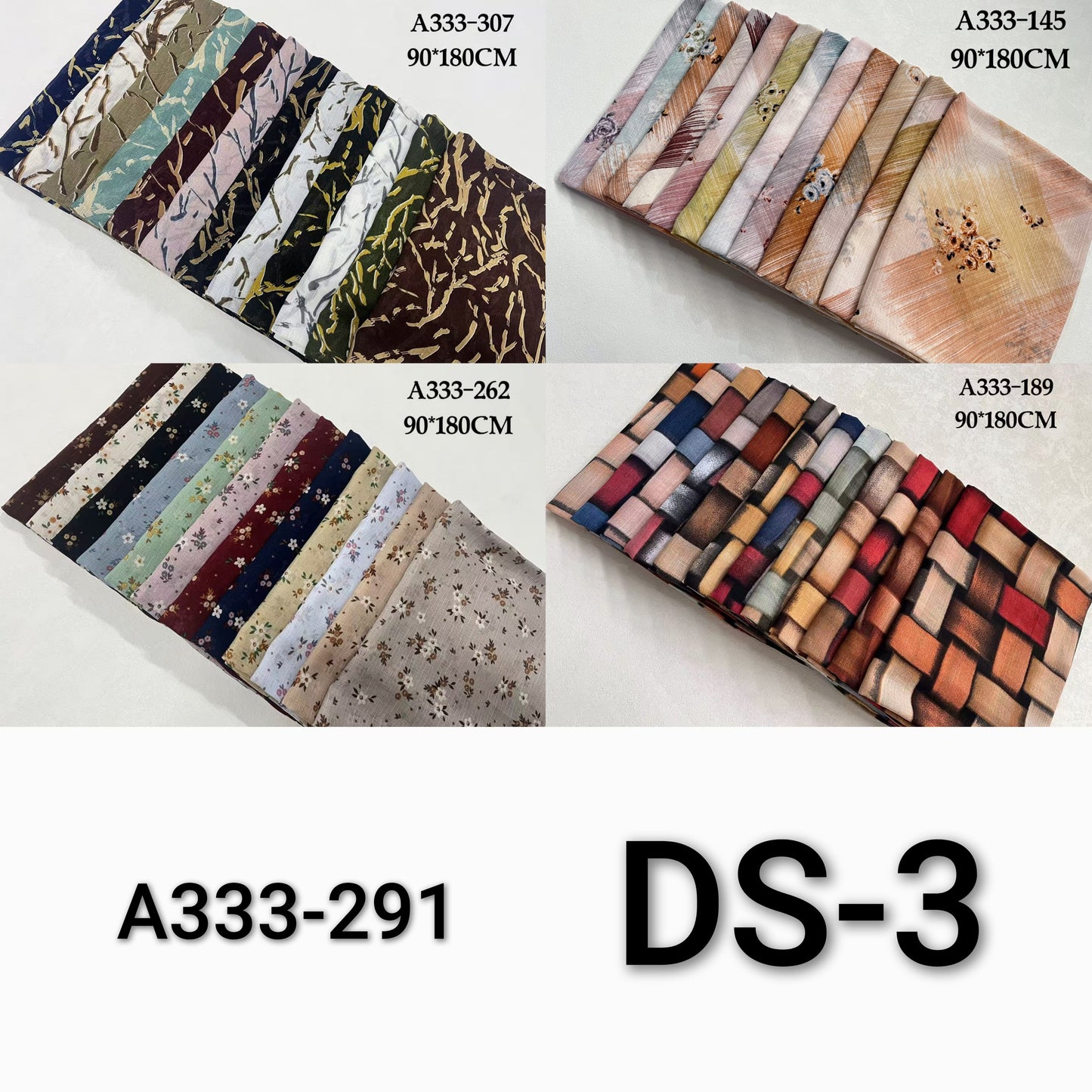 Printed Lawn Hijab (Pack of 12)