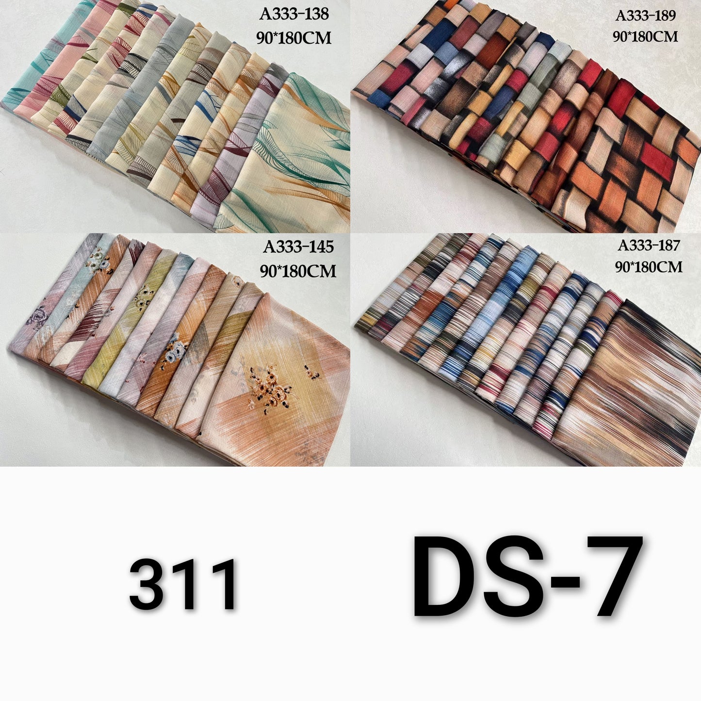 Printed Lawn Hijab (Pack of 12)
