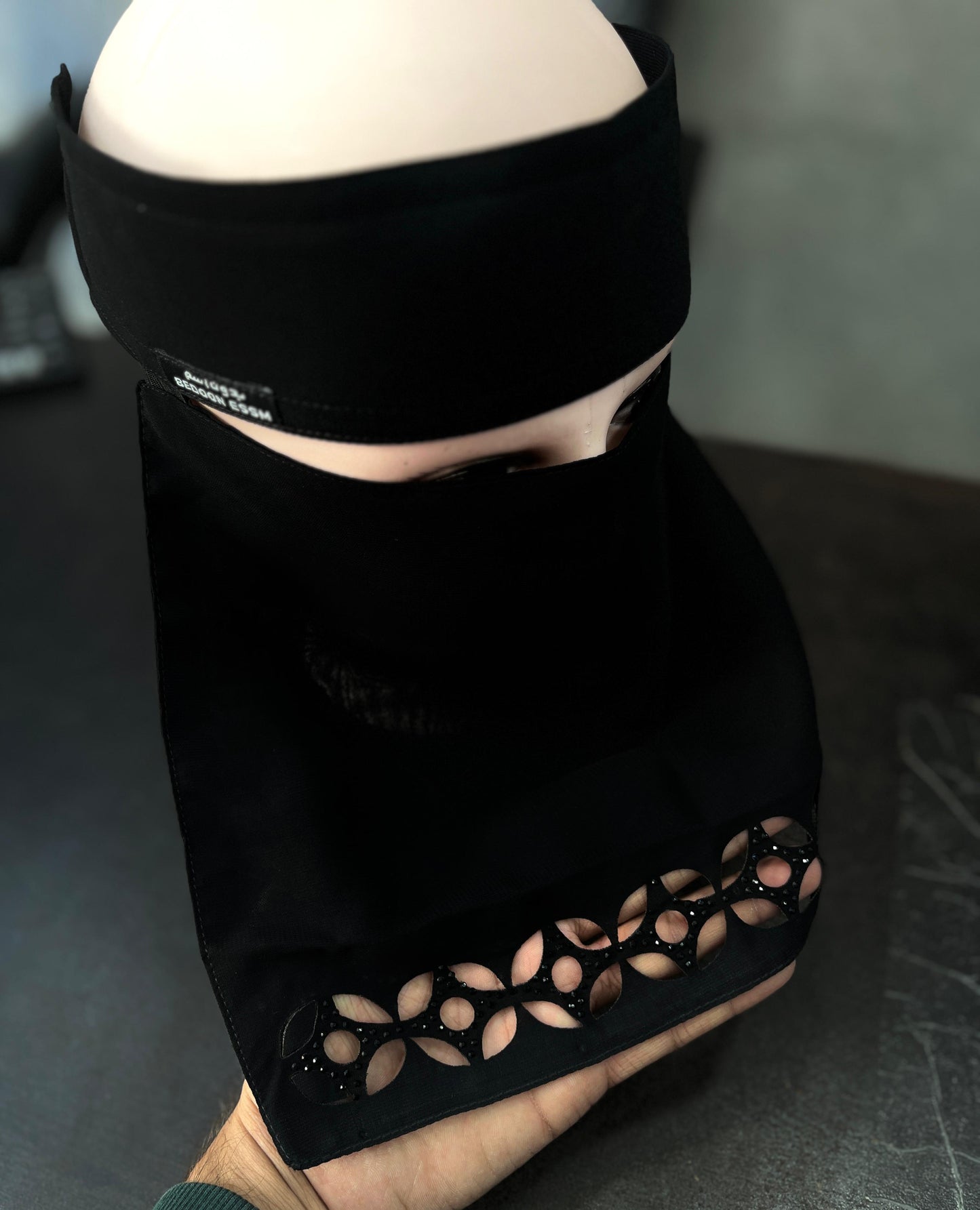 Premium Laser-Cut Chiffon Niqab